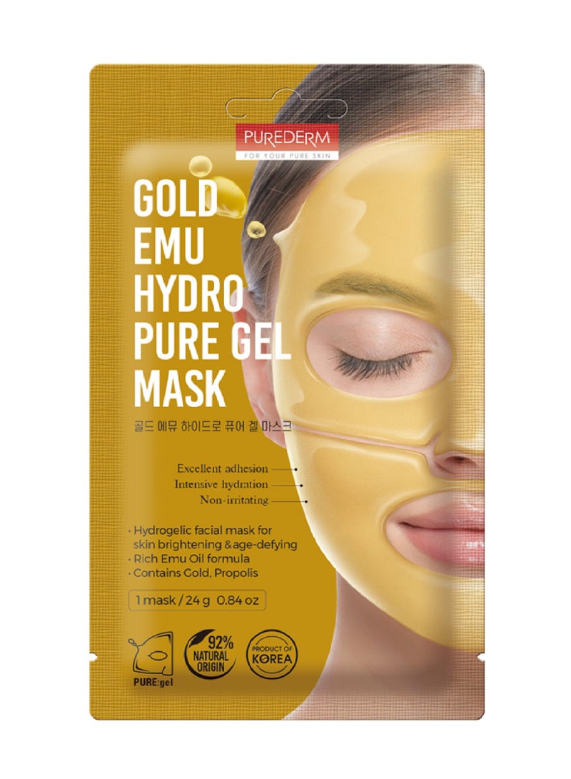 PUREDERM GOLD EMU HYDRO GEL MASK