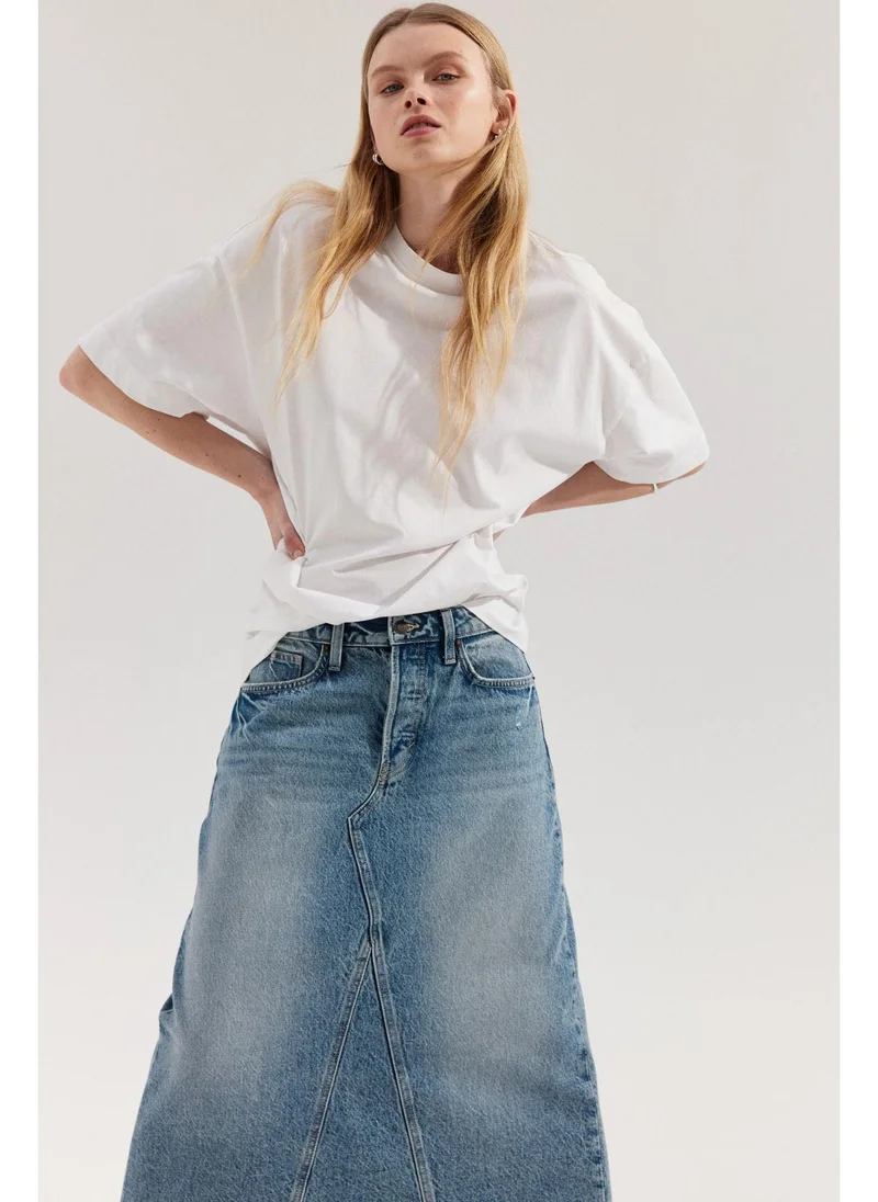 H&M A-line denim skirt