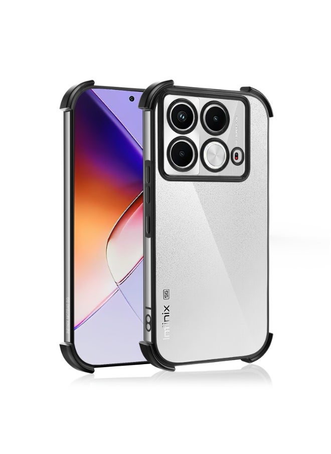 Infinix Note 40 5G Phone Case, Armor Transparent Soft Silicone Infinix Note 40 5G  Cover,Slim TPU Gel Bumper Shockproof Crystal Clear Case for Infinix Note 40 5G
