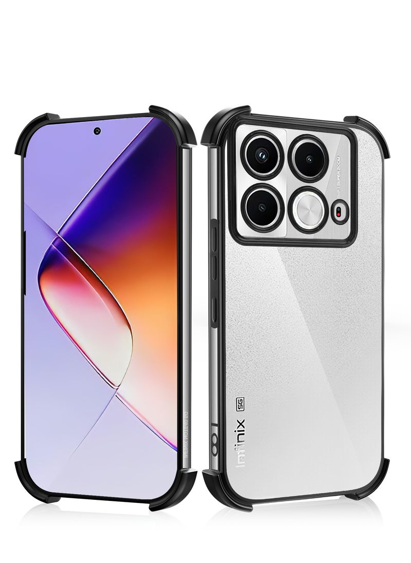 Infinix Note 40 5G Phone Case, Armor Transparent Soft Silicone Infinix Note 40 5G  Cover,Slim TPU Gel Bumper Shockproof Crystal Clear Case for Infinix Note 40 5G