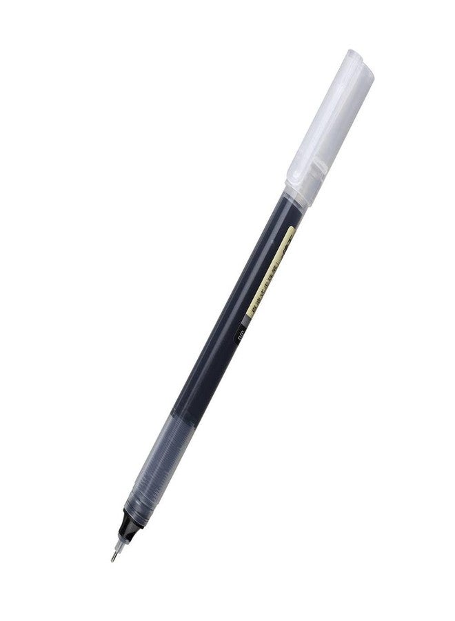 Idcrea 12 Liquid Roller Ball Pens Ink Black Pen Fine Point Smooth Writing Pens 0.5 mm No Bleed Rolling Ball Pens for Office Writing School Journaling Note Taking - Image 1