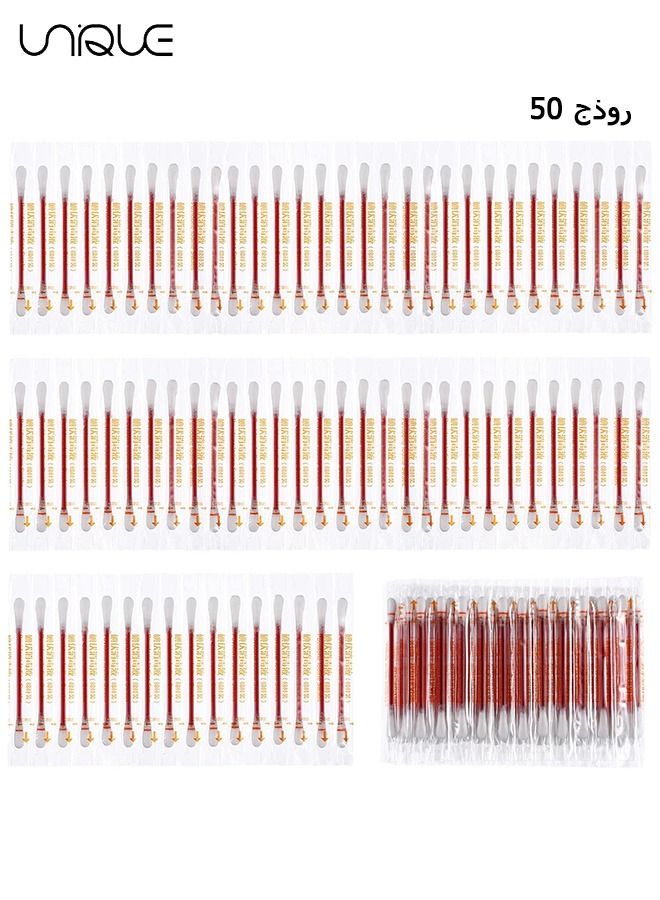 Unique 50pcs Disposable Iodine Swab Disinfected Cotton Swab Medical Iodine Cotton Stick Clean Wounds Care Sterilization For Outdoor Medical Supplies by UBae (Medical Iodine Swab)  - Image 1
