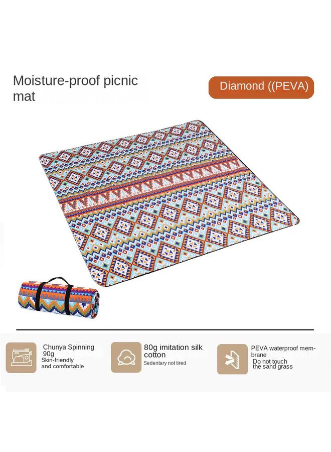 Bluejw Ultrasonic Moisture-proof Mat Thickened Waterproof Portable Outdoor Tent Mat Camping Outing Aluminum Film Oxford Base Picnic Cloth - Image 1