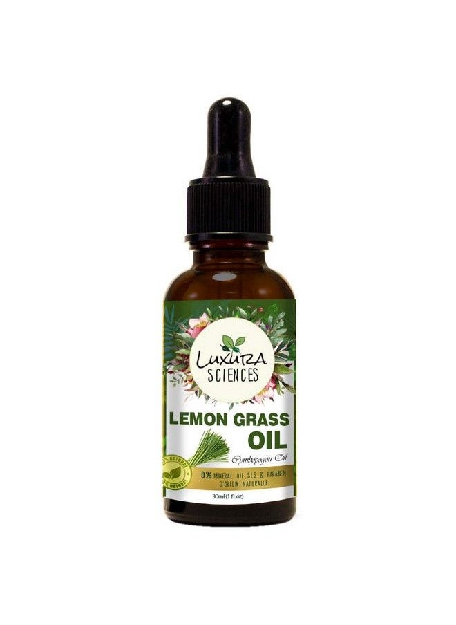 Luxura Sciences Lemon Grass Essential Oil Pure & Therapeutic Grade For Skin Hair & Aromatherapy (30 Ml)  - Image 1