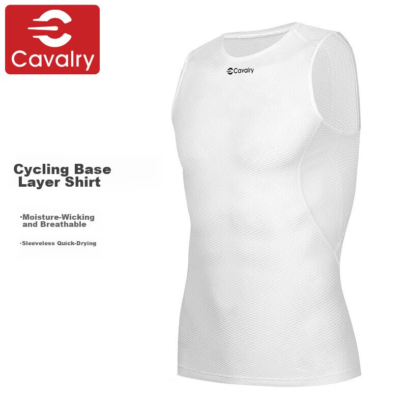 CAVALRY Road Bike Cycling Jersey ، سترة رياضية للجنسين ، قميص داخلي بلا أكمام ، قميص صيفي سريع الجفاف ، فتل الرطوبة ، مقاس L - Image 1