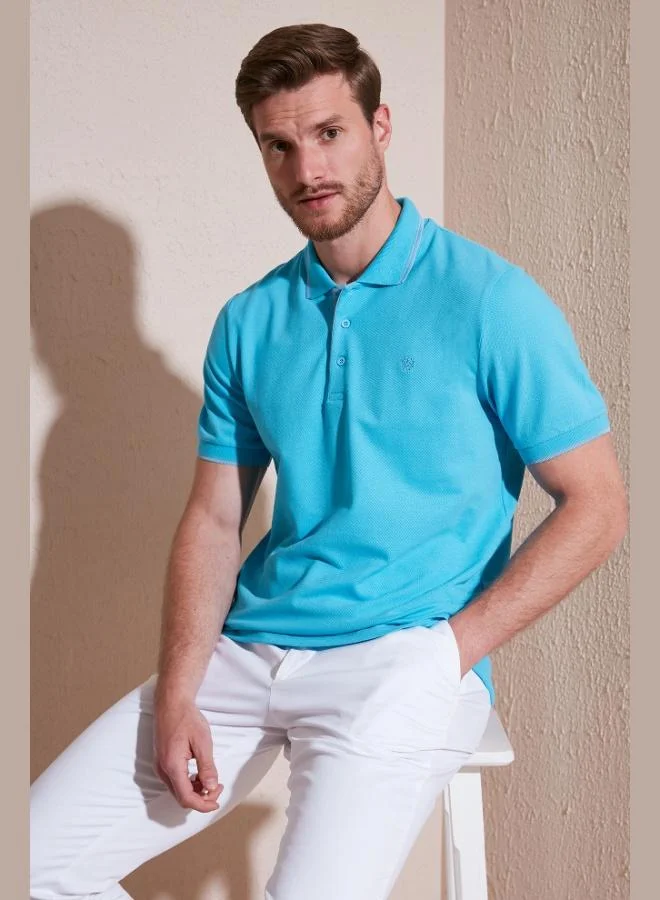 Buratti Buratti 100% Cotton Buttoned Regular Fit Polo Collar T Shirt Men's POLO COLLAR T SHIRT 5902118