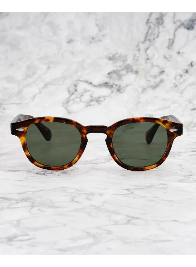 Explicit Poets Explicit Poets Unisex JOHNNY TORTOISE Tortoise - Green Stylish Sunglasses, 2EP10