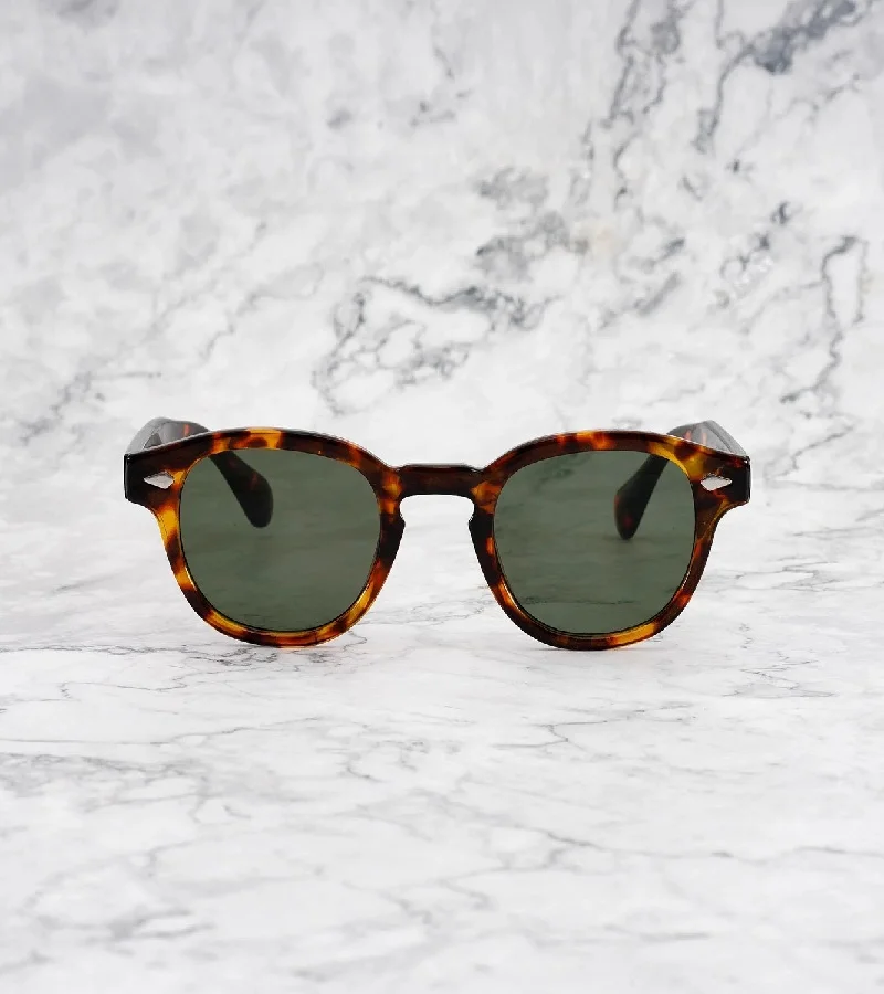 Explicit Poets Explicit Poets Unisex JOHNNY TORTOISE Tortoise - Green Stylish Sunglasses, 2EP10
