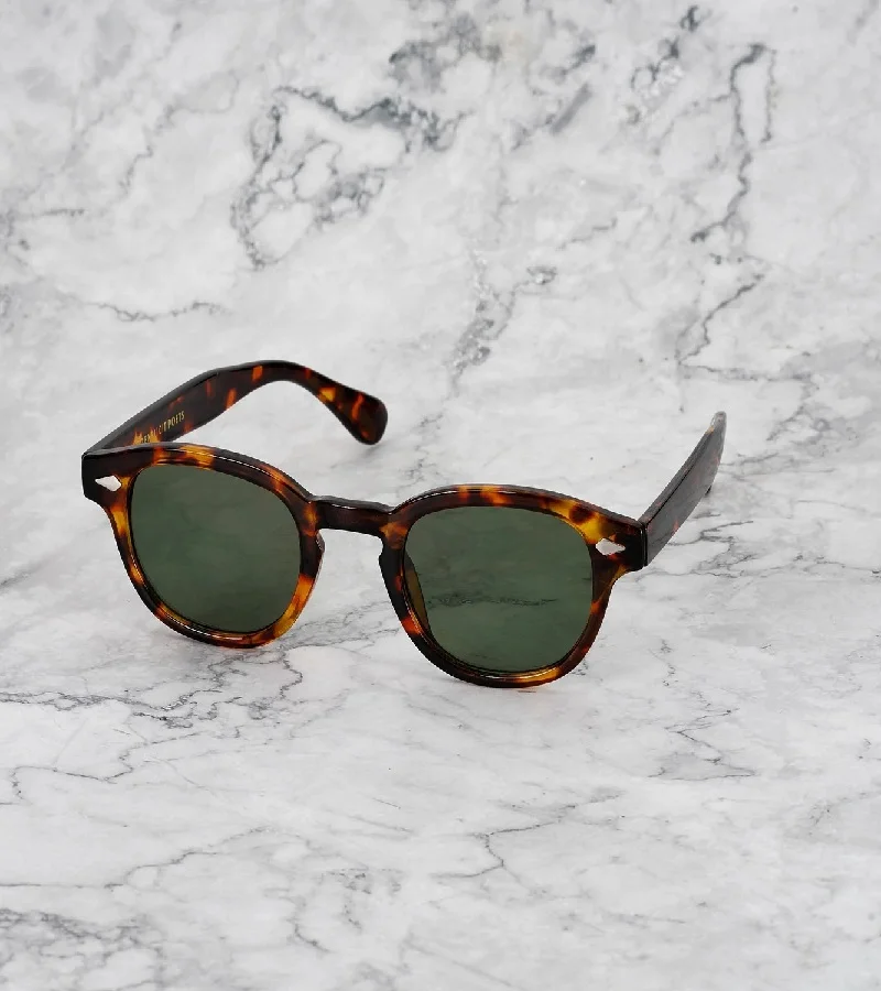 Explicit Poets Explicit Poets Unisex JOHNNY TORTOISE Tortoise - Green Stylish Sunglasses, 2EP10