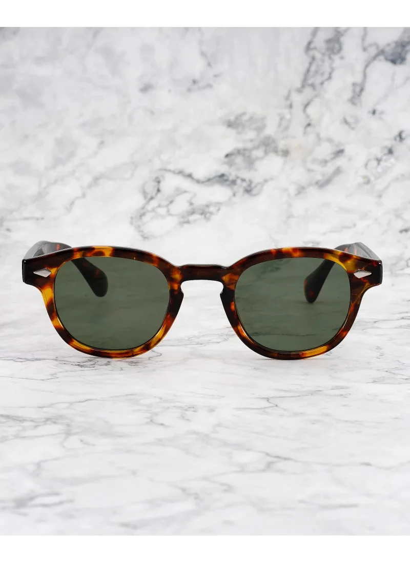 Explicit Poets Explicit Poets Unisex JOHNNY TORTOISE Tortoise - Green Stylish Sunglasses, 2EP10