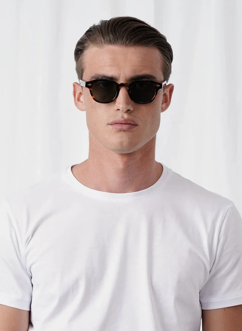 Explicit Poets Explicit Poets Unisex JOHNNY TORTOISE Tortoise - Green Stylish Sunglasses, 2EP10