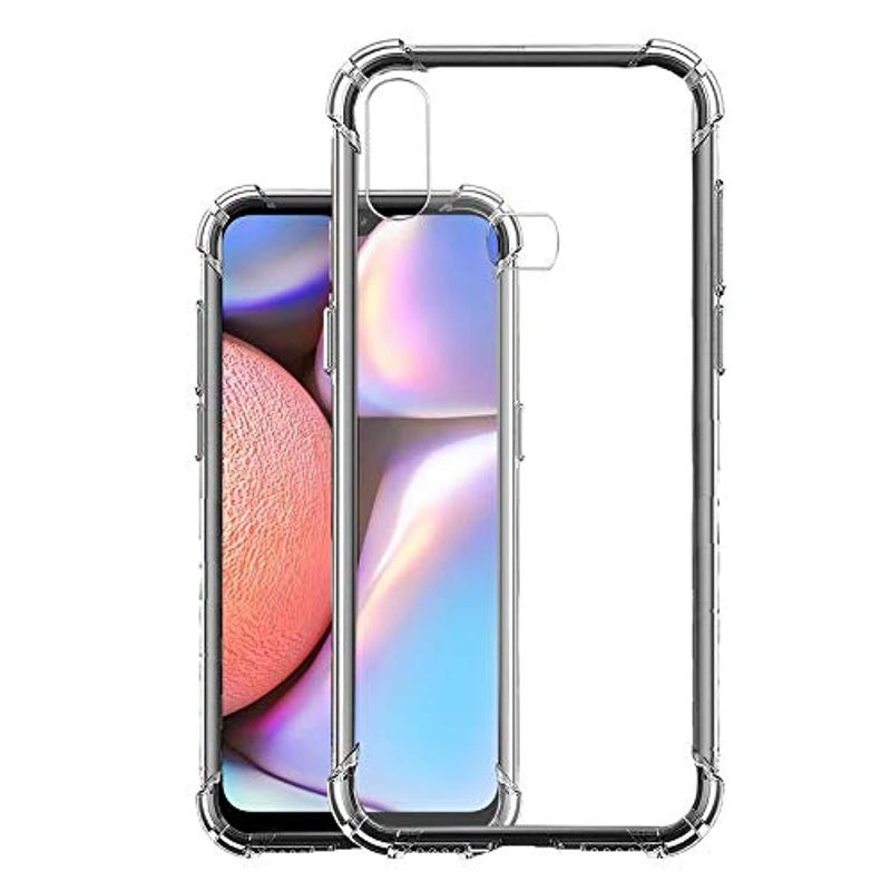 HELLO ZONE Soft Flexible Shockproof Bumper Transparent Back Case Cover for Samsung Galaxy A10s by NiceStoreUAE