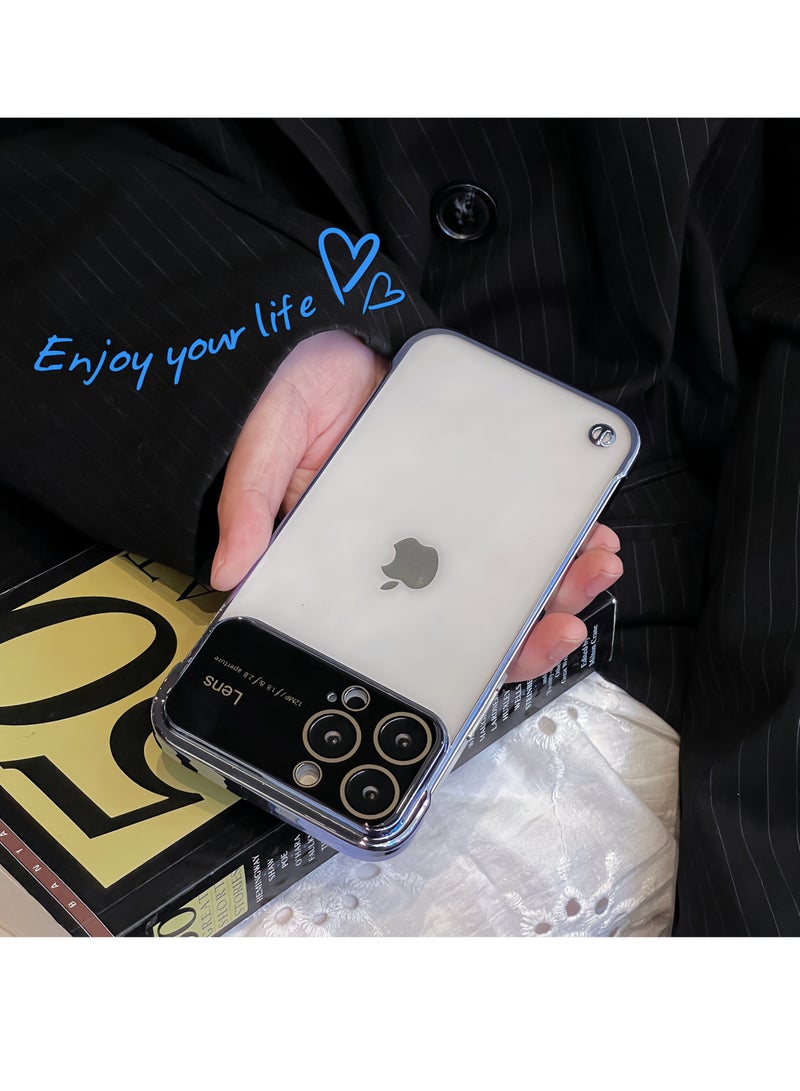 Gasin Large Window iPhone 15 Pro Mobile Phone Case Protective Cover  Blue - Image 1