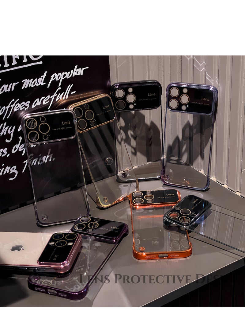 Gasin Large Window iPhone 15 Pro Mobile Phone Case Protective Cover  Blue - Image 2