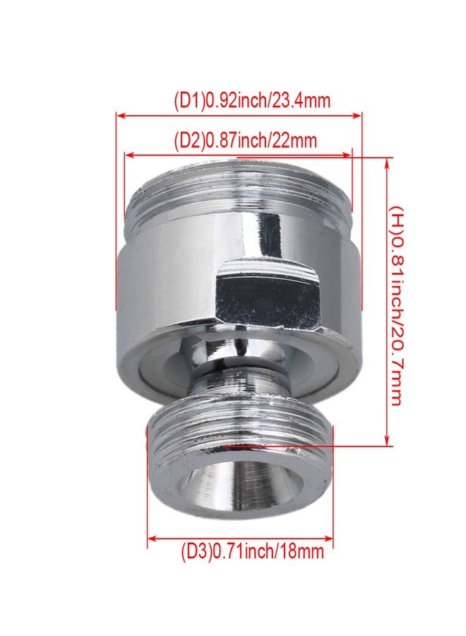 RDEXP Tap Aerator Male Thread 18mm to 22mm Water Faucet Adaptor 360 Degree Copper - Image 4
