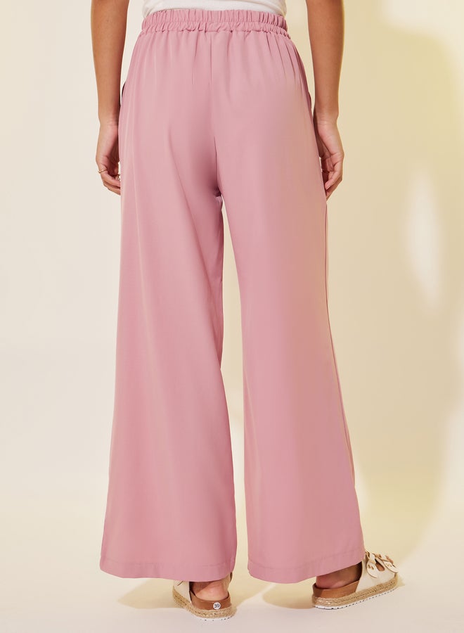 Take Two Solid Pleated Loose Fit Pants - Image 4