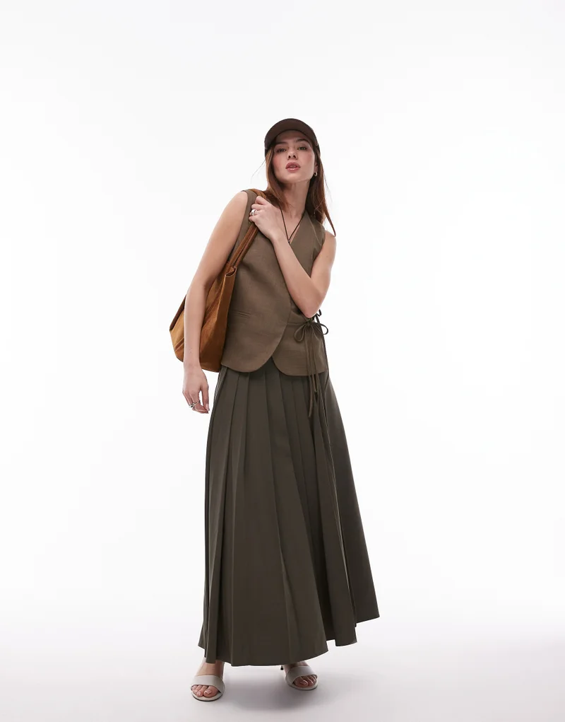 TOPSHOP Tie Side Waistcoat