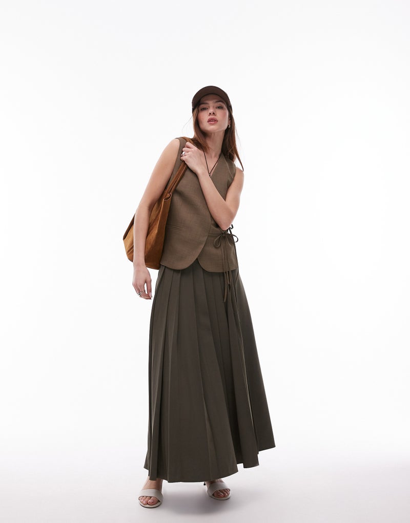 TOPSHOP Tie Side Waistcoat - Image 4