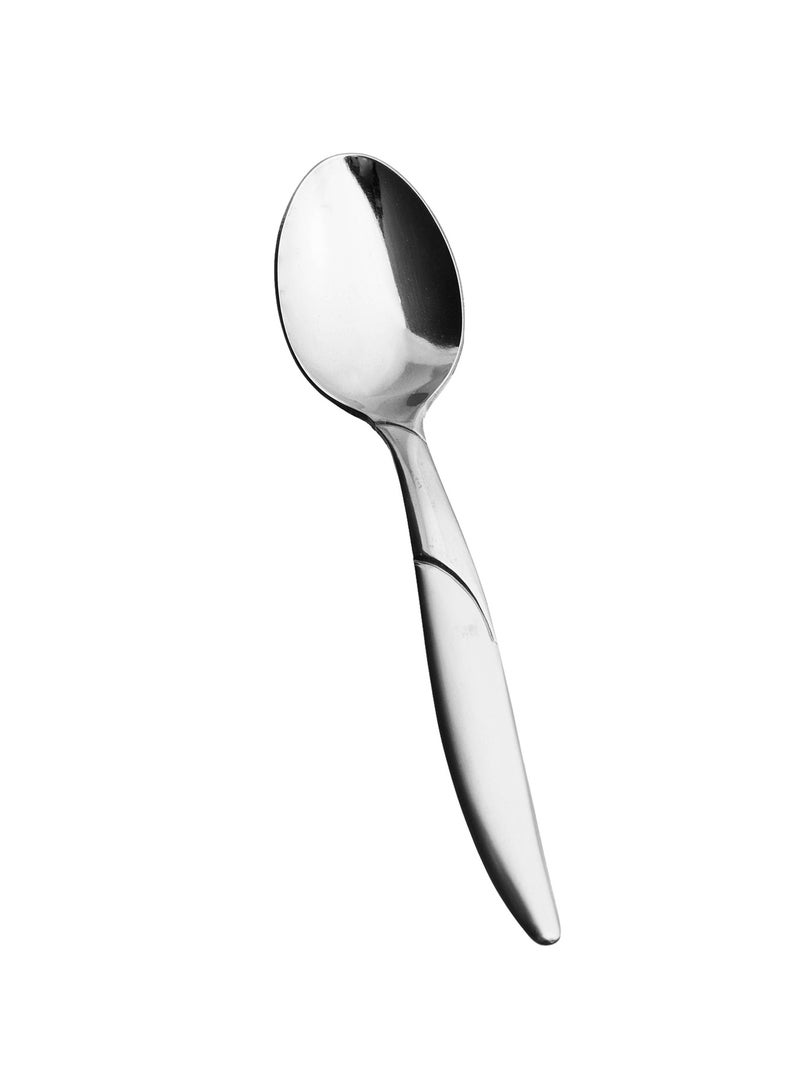 هيك طقم ملاعق شاي من الستانلس ستيل المقاوم للصدأ مكون من 12 قطعة فضي - Image 2