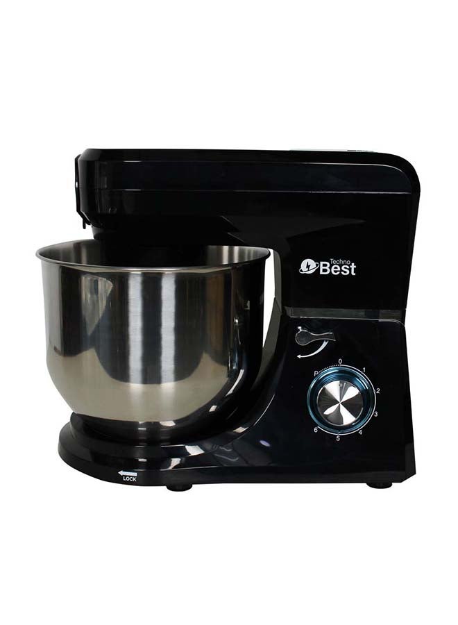 Techno Best Multi-Functional Mixer With Stainless Steel Bowl 8 L 1100 W BKM-08L Black - Image 2