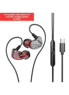 Generic Typec Headset Subwoofer Game For Apple Glory Samsung Huawei Mobile Phone Sport 3.5mm Wired Headset-Color:T2000  - Image 1