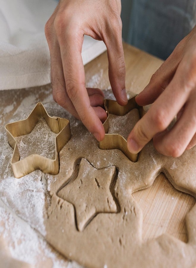 LLOUSSAK Star Cookie Cutters Set, Stainless Steel Star and Moon Cookie Cutter Shapes, Large Moon Star Shaped Biscuit Molds, Metal Cookie Cutters for Baking Pastry Fondant Ramadan Holiday (2pcs) - Image 4