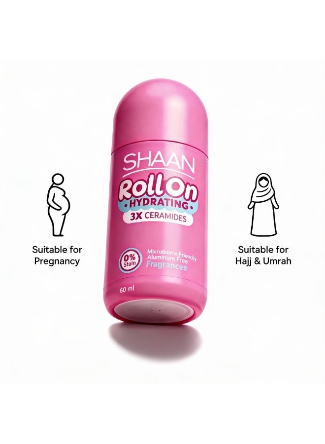 Shaan Hydrating Roll on Fragrance Free 60 ml - Image 4