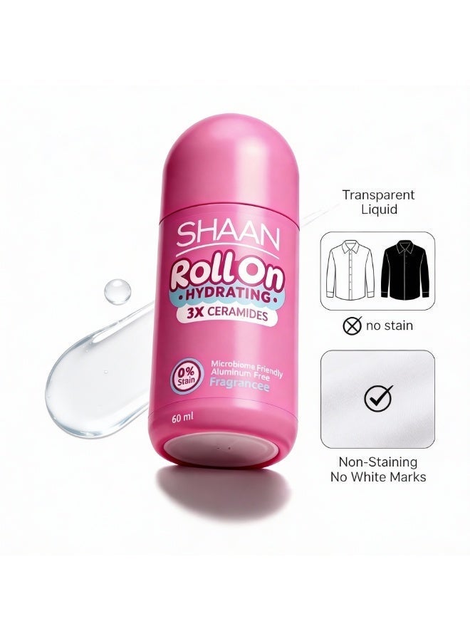 Shaan Hydrating Roll on Fragrance Free 60 ml - Image 5