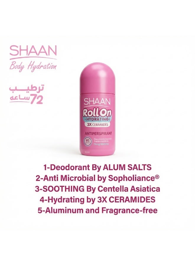 Shaan Hydrating Roll on Fragrance Free 60 ml - Image 3