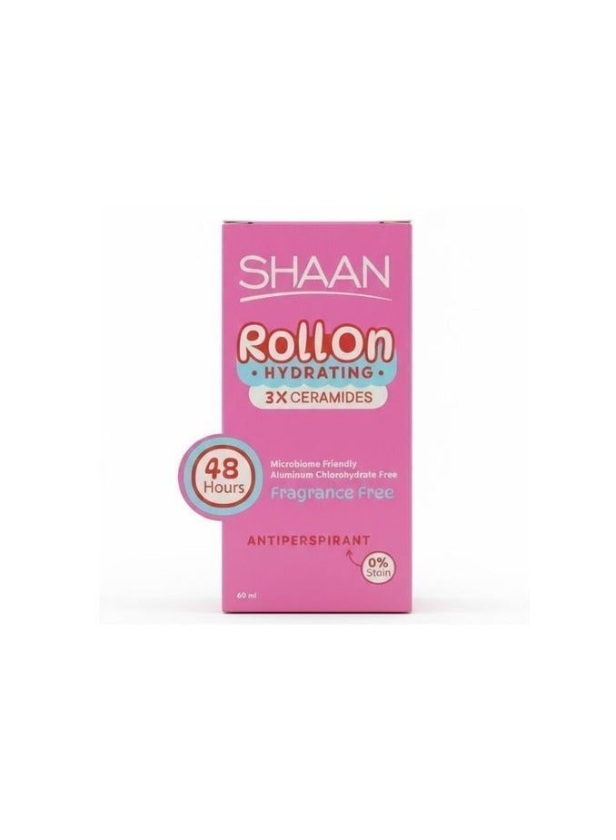 Shaan Hydrating Roll on Fragrance Free 60 ml - Image 2