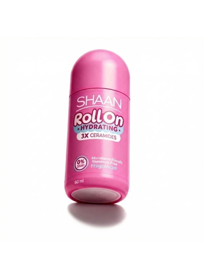 Shaan Hydrating Roll on Fragrance Free 60 ml - Image 1