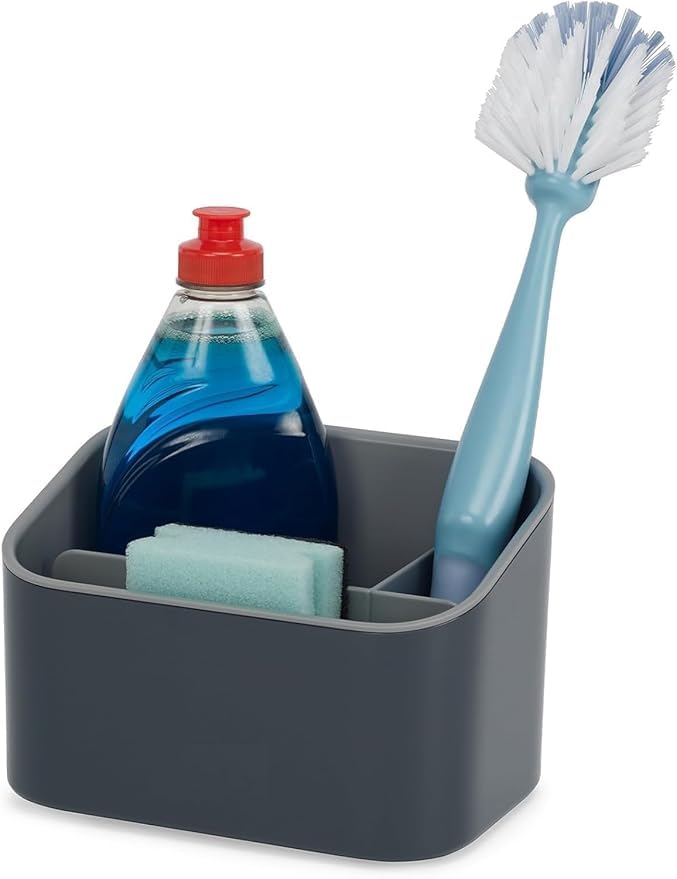 GNOLY Multifunctional Bathroom/Kitchen Accessories Organizer, Shower Caddy Countertop Sink Organizer for Dishwasher Liquid, Sponge, Brush (1Pcs) - Image 1