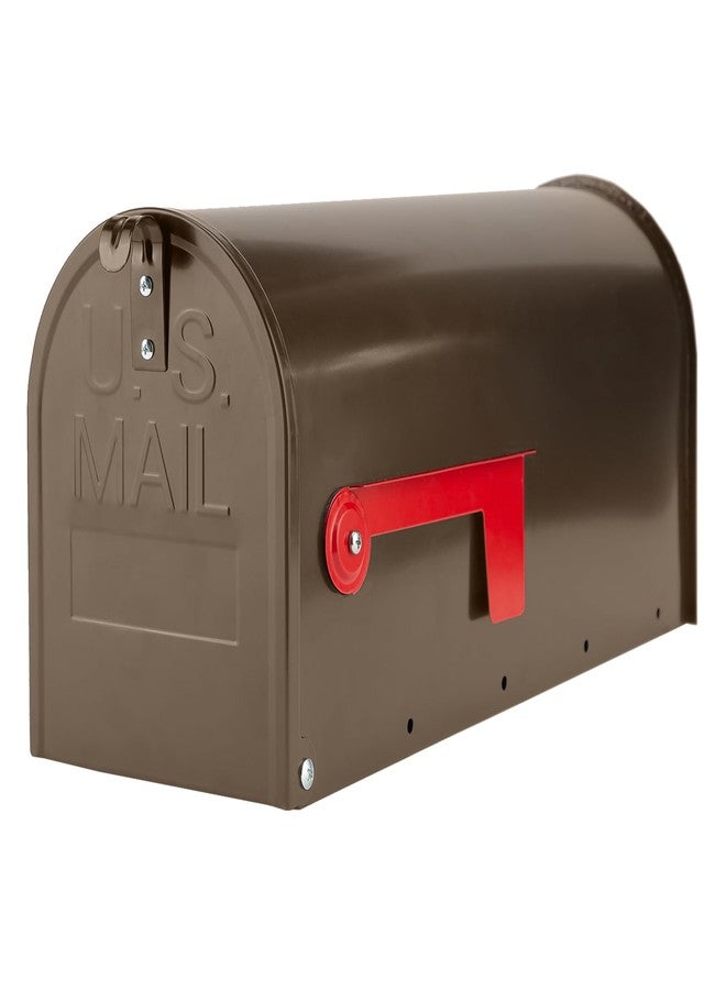 RAINHOL Bronze Mailboxe for Outside, RAINHOL Post Mount Mailbox, Galvanized Steel Medium Compacity Mail Boxes, 20 x 8.7 x 6.7 inches - Image 1