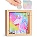ICOSY Wooden Piggy Bank for Kids Boys Girls DIY Name Coin Bank Unicorn Dinosaur Money Bank with Letter Stickers - Image 2