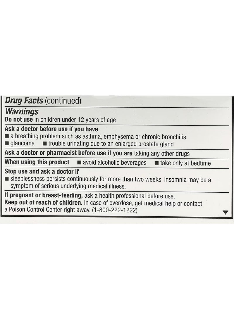 Unisom SleepTabs Nighttime Sleep Aid 25 Mg 32 Tablets  - Image 3