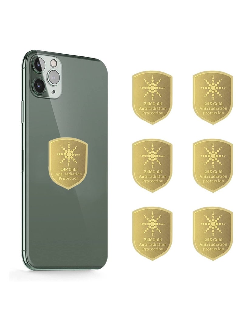 KASTWAVE Cell Phone EMF Protection Blocker 6Pcs Anti 5G Radiation Shield Sticker Radiation Neutralizers for iPhone iPad EMF Blocker for All Electronics for Mobile Computer Radio Laptop Tablet PC  - Image 1