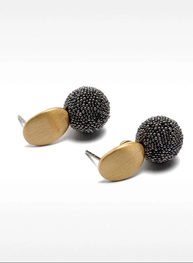 بارفوا أقراط قصيرة مع أحجار الراين