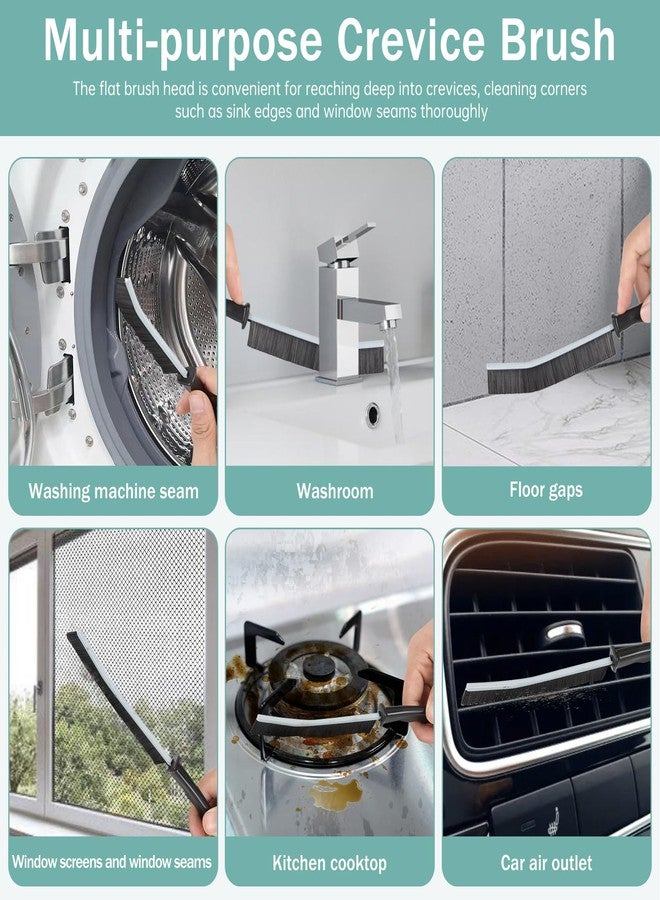 BANSTLE Crevice Cleaning Brush, Multifunctional Hard-Bristled Gap Scrub Brush, 2025 New Multifunctional Gap Cleaning Brush Tool, Dead Corners Brushes for Bathroom Kitchen Tiles Window Door Slots, 3pcs - Image 3