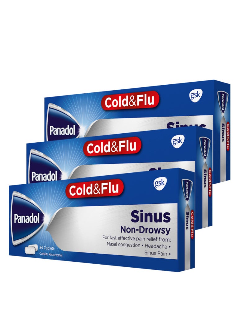 Panadol Senus Pack Of Three 24 Tablets  - Image 1