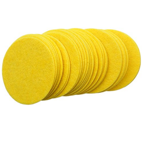 Playfully Ever After 3 Inch Yellow 30pc Stiff Felt Circles - Image 5