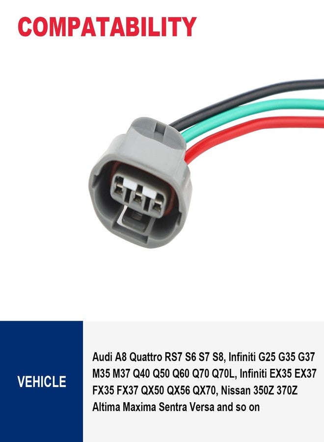 VASTAUTO Alternator Regulator Plug Harness Lead Repair Pigtail， 3 Wires Regulator Plug Fits for Infiniti EX35 G35, Nissan 350Z Maxima Rogue, Saab, Suzuki, Audi A8 - Image 2