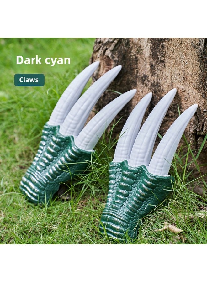 Loquat Children's  Funny Dinosaur Paw Mask Tyrannosaurus Rex Electric Smart Dinosaur Headgear Mask Toy Gift-Color:Dinosaur Claw 【green】  - Image 1