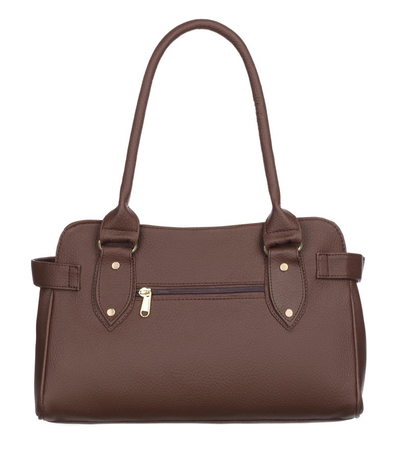 Fostelo Women's Jessy Stylish Satchel Tote Handbag for Women | Ladies Purse | Stylish Shoulder Bag | Gift For Women | Brown - Image 4