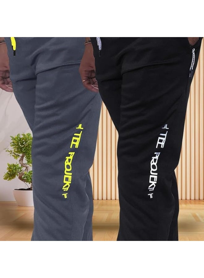 بنطال رياضي للرجال من TEE PROJEKT - تصميم عصري بلون موحد مع جيب، مناسب للأنشطة الرياضية واليوغا (عبوة من قطعتين) - مقاس XL - Image 4