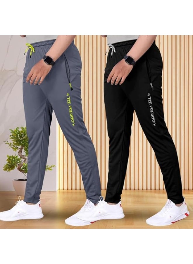 بنطال رياضي للرجال من TEE PROJEKT - تصميم عصري بلون موحد مع جيب، مناسب للأنشطة الرياضية واليوغا (عبوة من قطعتين) - مقاس XL - Image 3
