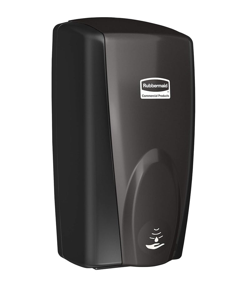 Rubbermaid موزع صابون اليدين والمعقم أوتوفوم من روبيرماند للمنتجات التجارية - أسود لؤلؤي - مثبت على الحائط - يعمل بالبطارية للمراحيض في المكاتب والفنادق والترفيه والمدارس - Image 1