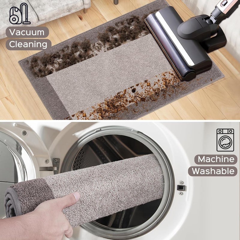 DOMUSTEX Machine Washable Kitchen Rug 32" x 72", Non Slip Indoor Door Rug, Absorbent Entrance Runner Rug for Bedroom, Hallway, Bathroom, Floor (Roll Packing) - Image 4