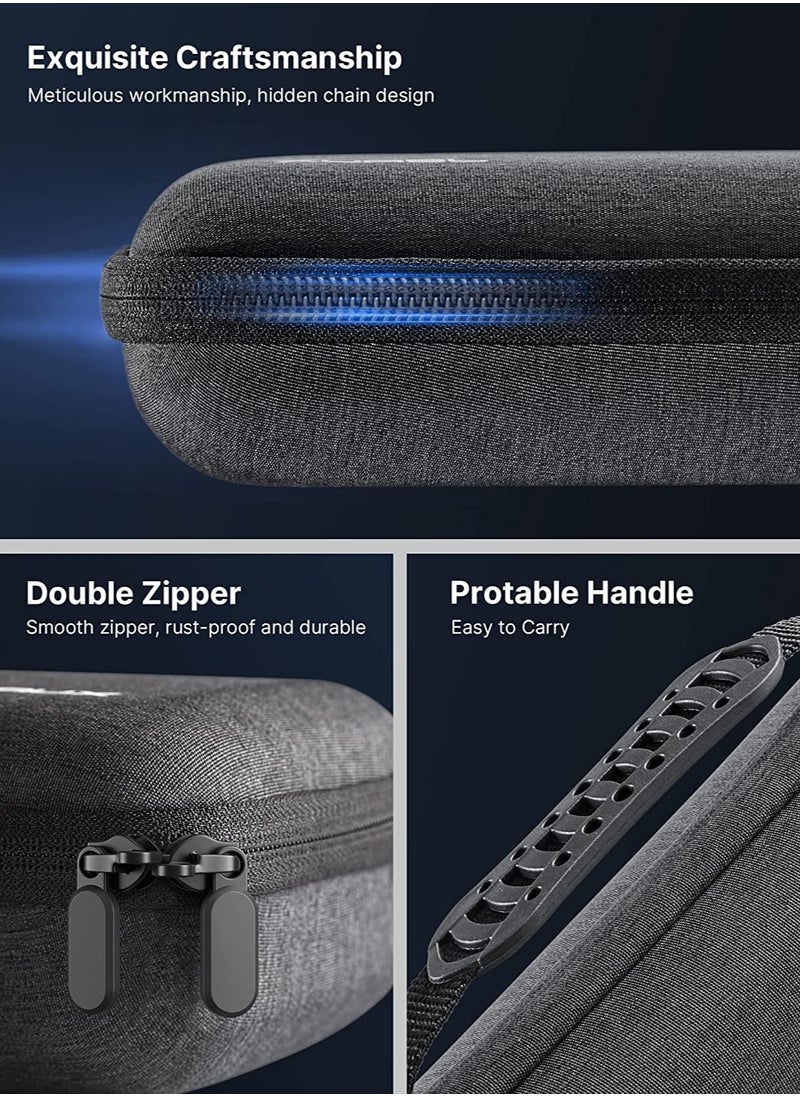 KASTWAVE - Carrying Case Compatible with Steam Deck, Protective Hard Shell Carry Case Built-in AC Adapter Charger Storage, Portable Travel Carrying Case Pouch for Steam Deck Console & Accessories - Image 1