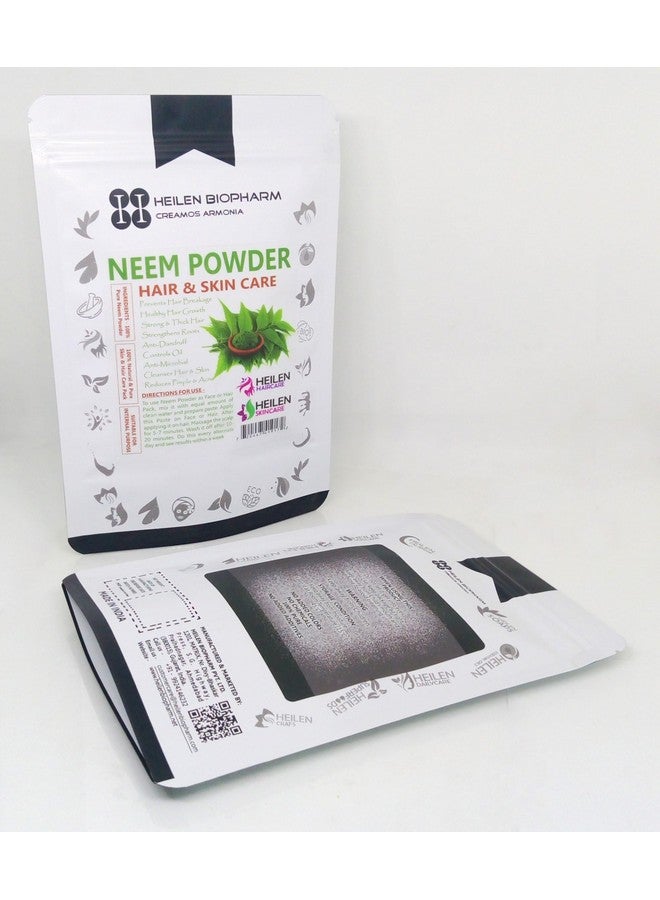 Heilen Biopharm Heilen Biopharm Neem Powder (Azadirachta indica) For Skin & Hair Mask - 100 g Pack of 1  - Image 2