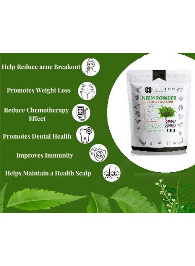 Heilen Biopharm Heilen Biopharm Neem Powder (Azadirachta indica) For Skin & Hair Mask - 100 g Pack of 1  - Image 5